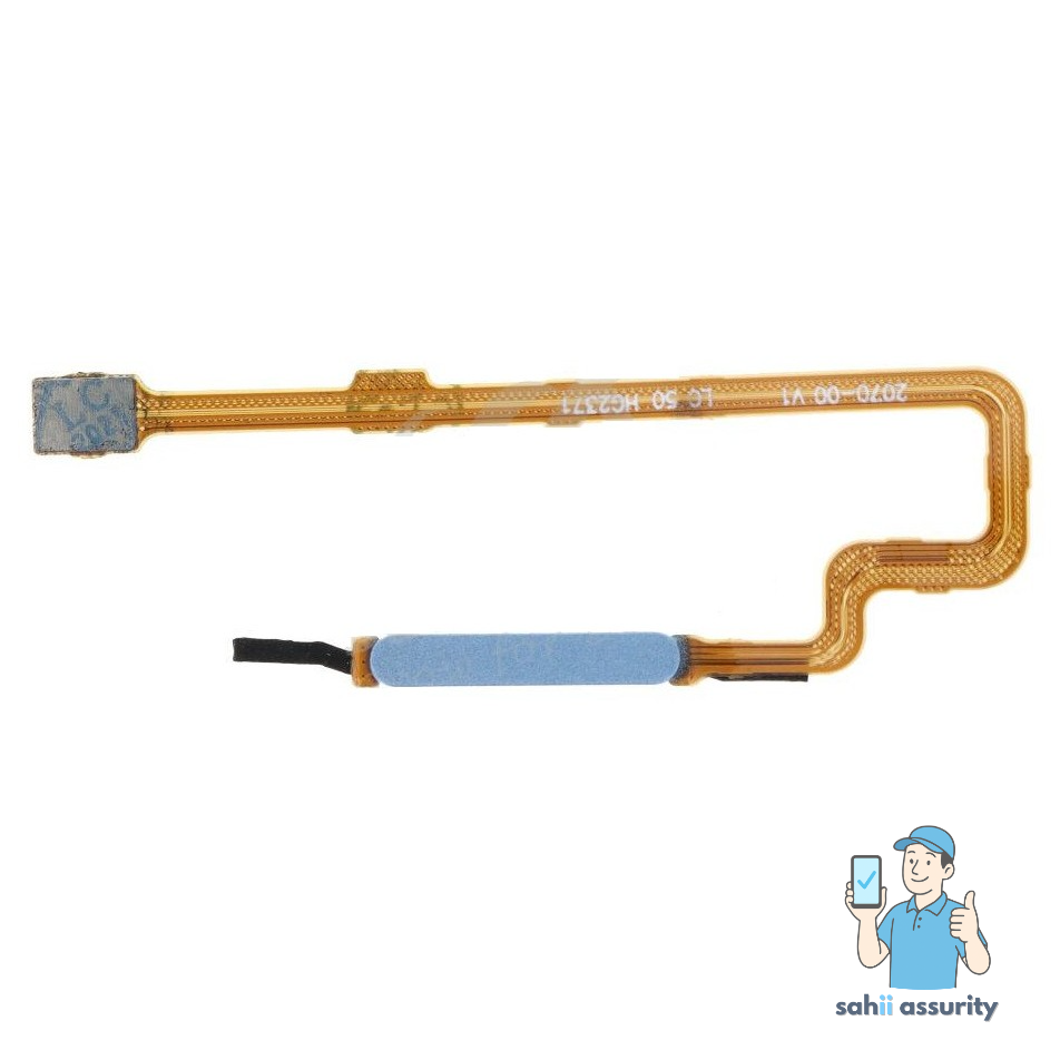 Fingerprint Sensor with Flex Cable for Xiaomi Poco M4 5G Blue